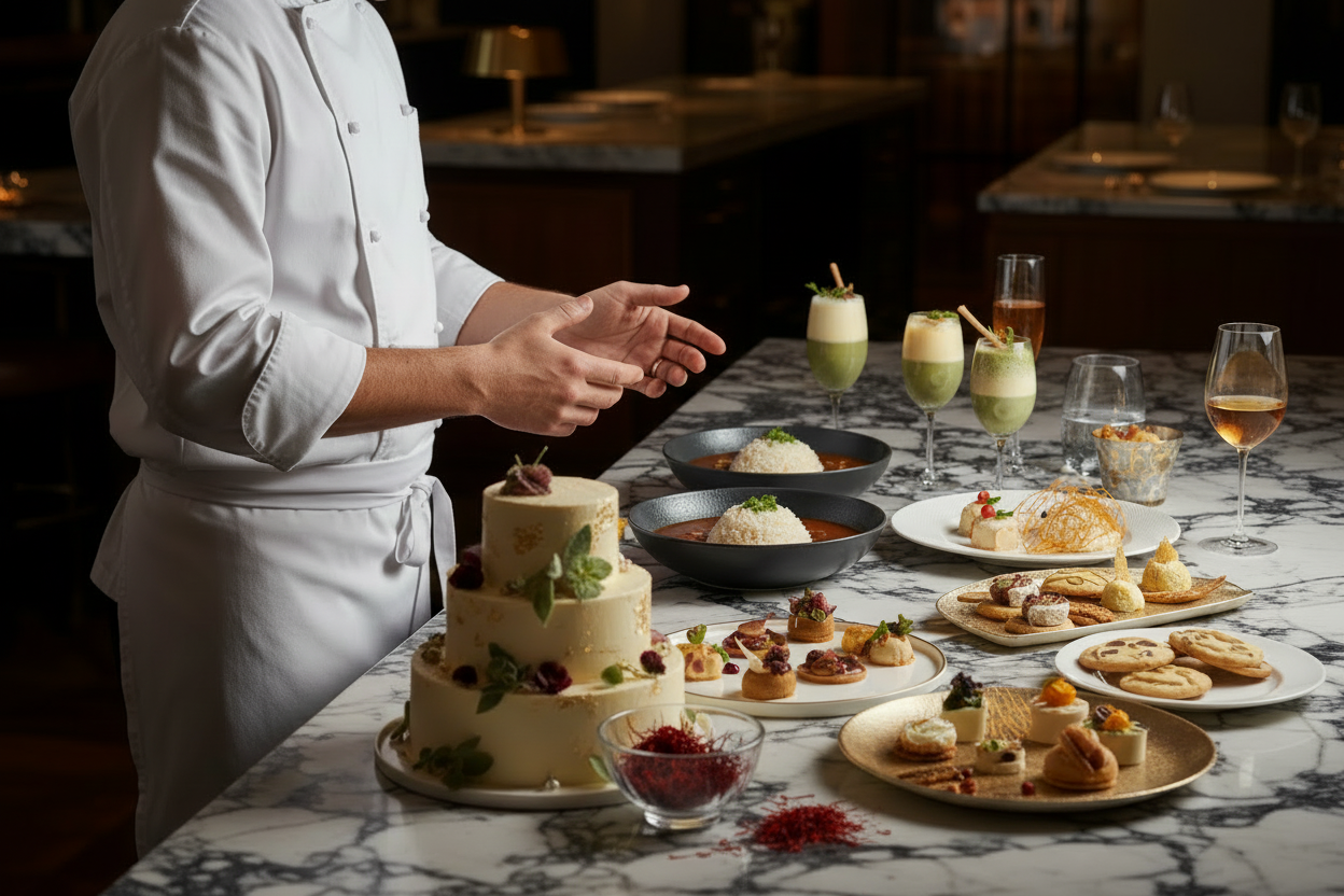 add saffron somewhere on the table and make the saffron look visible